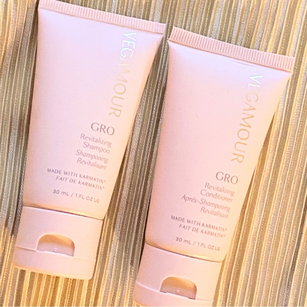 VEGAMOUR GRO REVITALIZING SHAMPOO CONDITIONER 1oz each